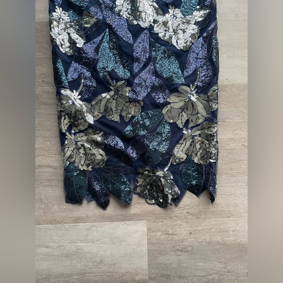 NWT Marchesa Notte Embellished tulle midi dress - 2 - Picture 9 of 10